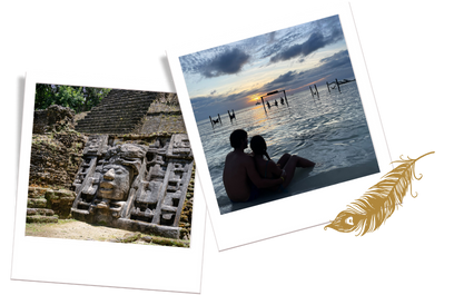 Deux photos polaroid du Belize